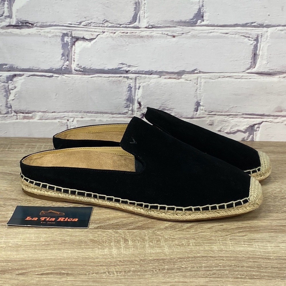 Vionic Santorini Black Espadrille Mules